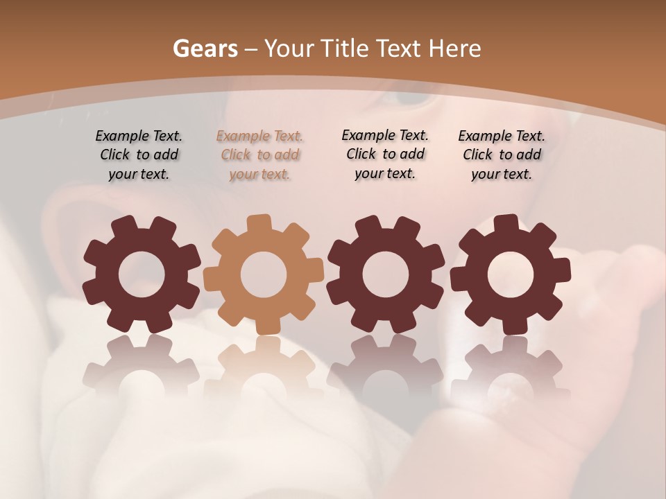 A Woman Holding A Baby In Her Arms PowerPoint Template