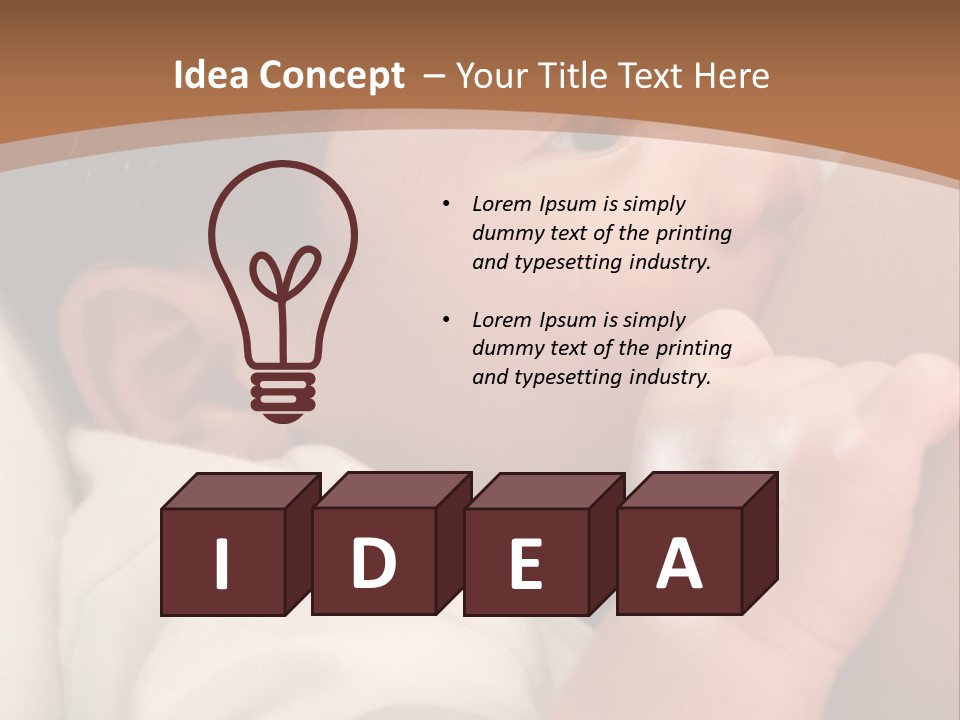 A Woman Holding A Baby In Her Arms PowerPoint Template