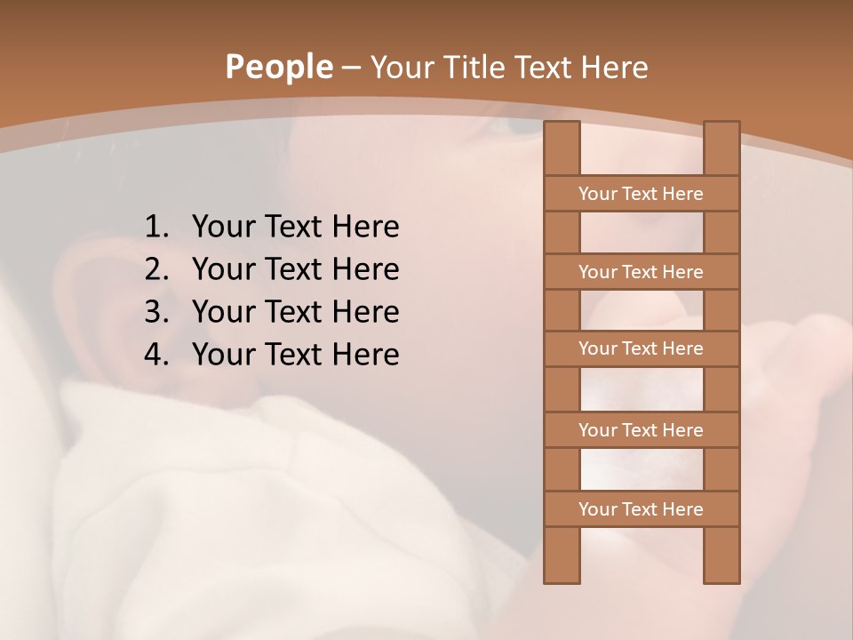 A Woman Holding A Baby In Her Arms PowerPoint Template