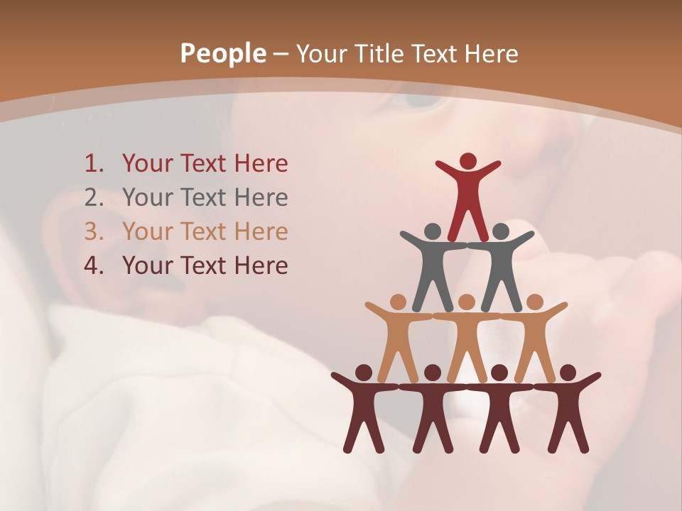 A Woman Holding A Baby In Her Arms PowerPoint Template