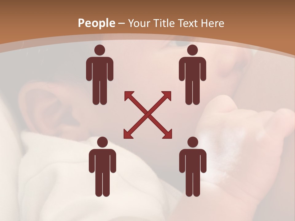 A Woman Holding A Baby In Her Arms PowerPoint Template