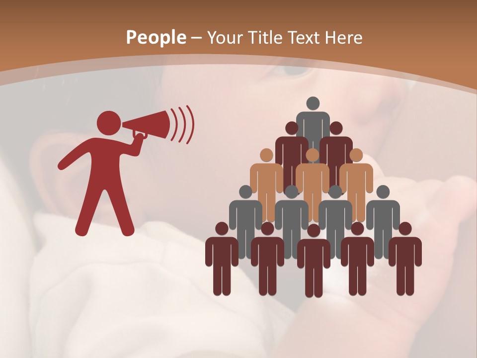 A Woman Holding A Baby In Her Arms PowerPoint Template