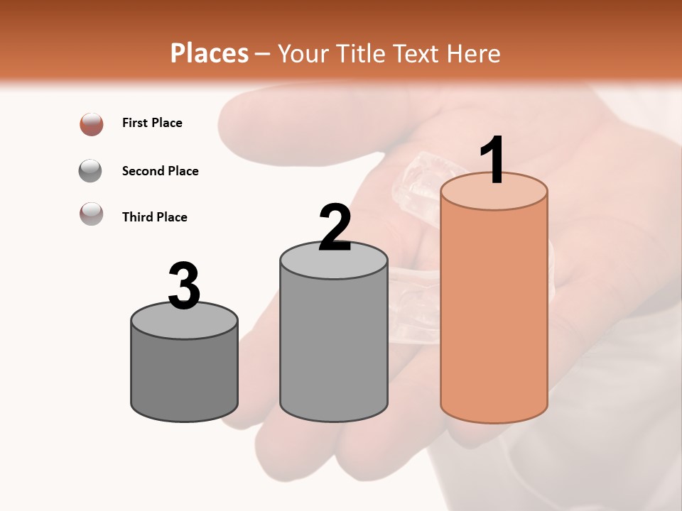 A Person Holding A Plastic Object In Their Hand PowerPoint Template