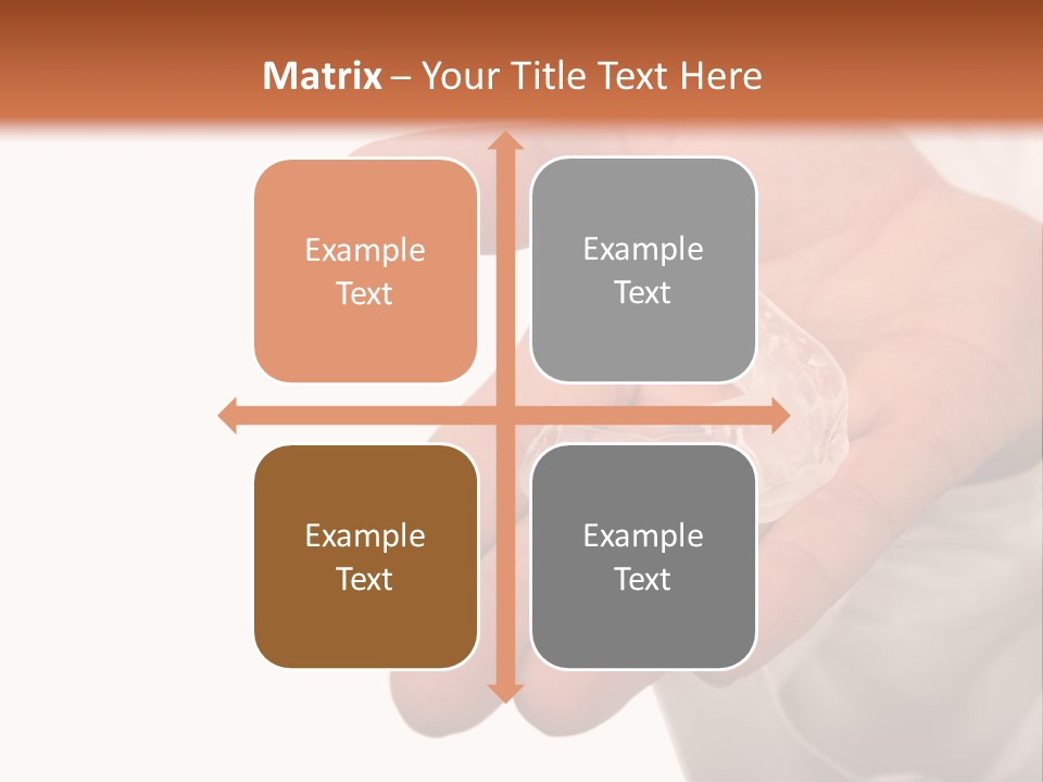 A Person Holding A Plastic Object In Their Hand PowerPoint Template