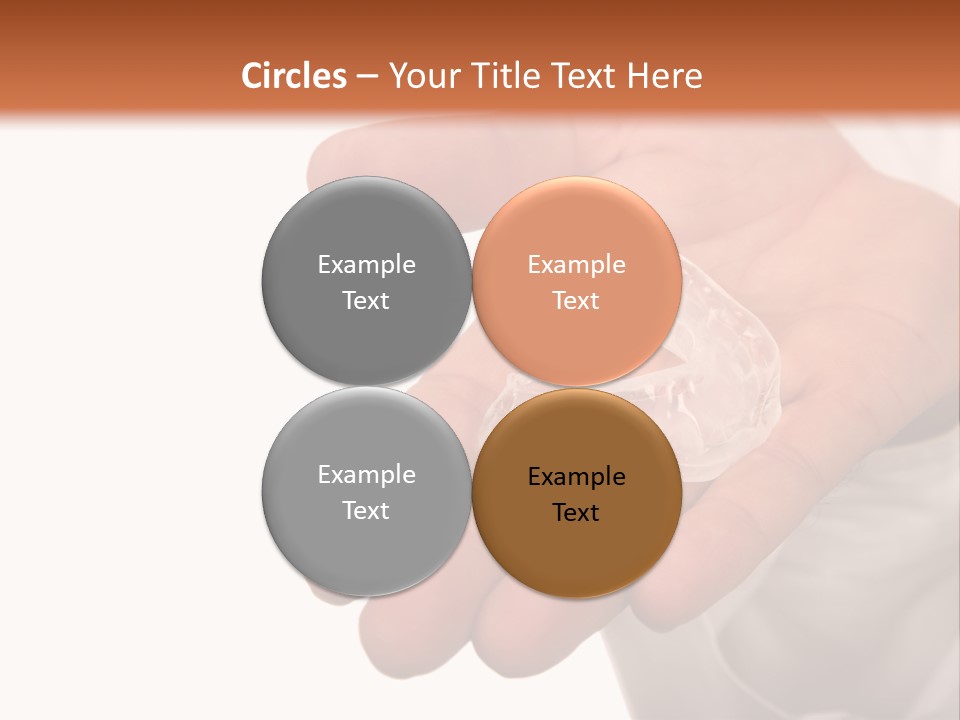 A Person Holding A Plastic Object In Their Hand PowerPoint Template