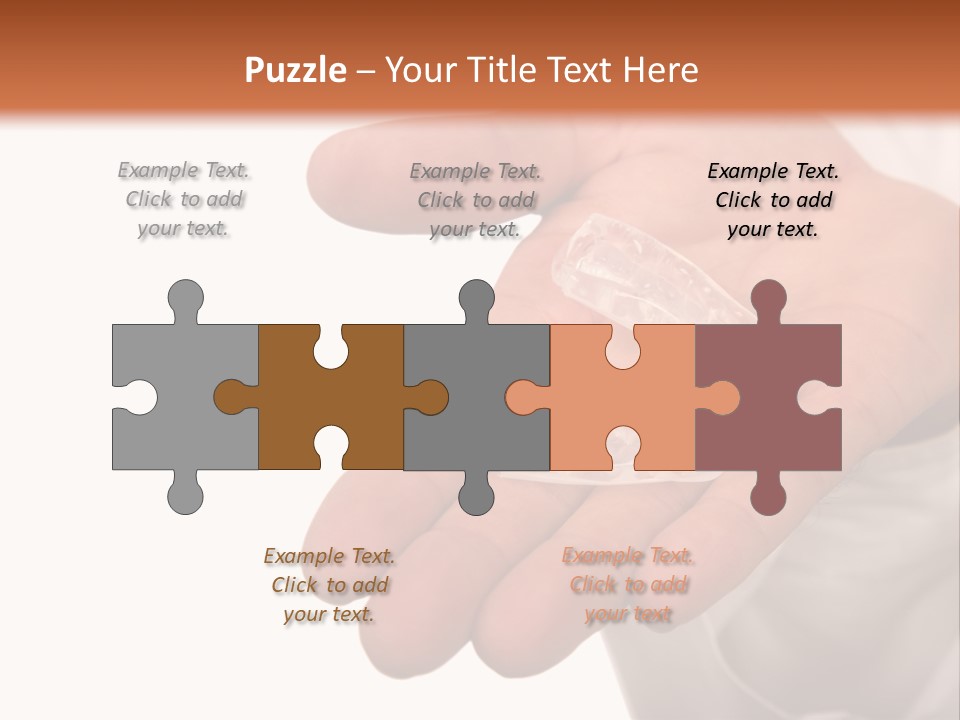 A Person Holding A Plastic Object In Their Hand PowerPoint Template