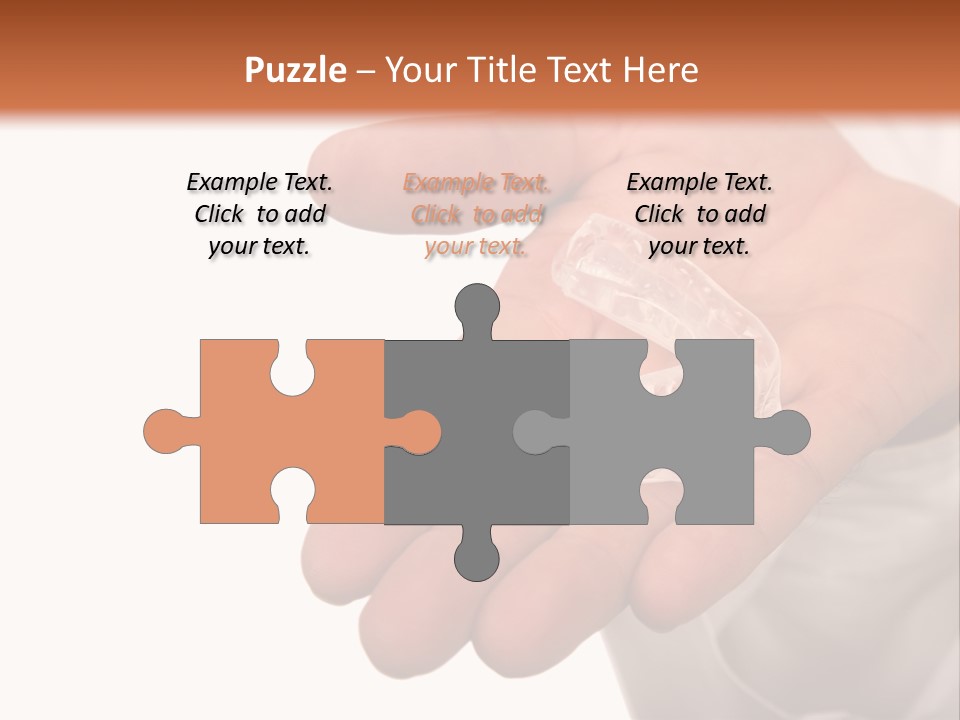 A Person Holding A Plastic Object In Their Hand PowerPoint Template