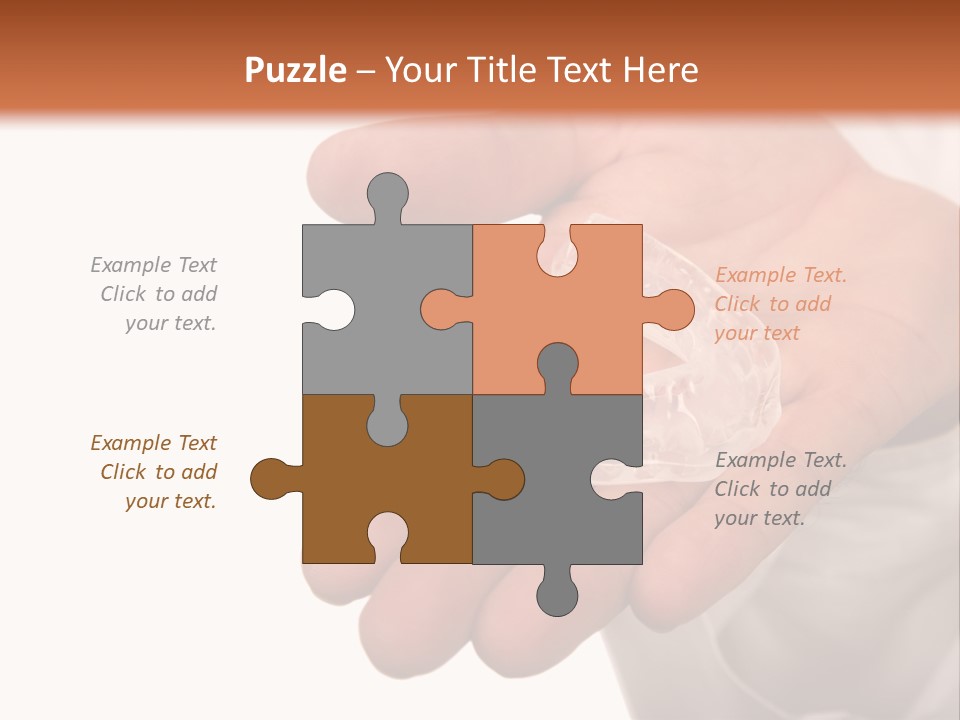 A Person Holding A Plastic Object In Their Hand PowerPoint Template