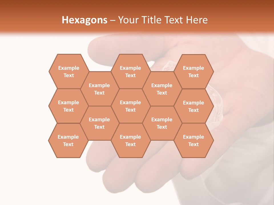 A Person Holding A Plastic Object In Their Hand PowerPoint Template