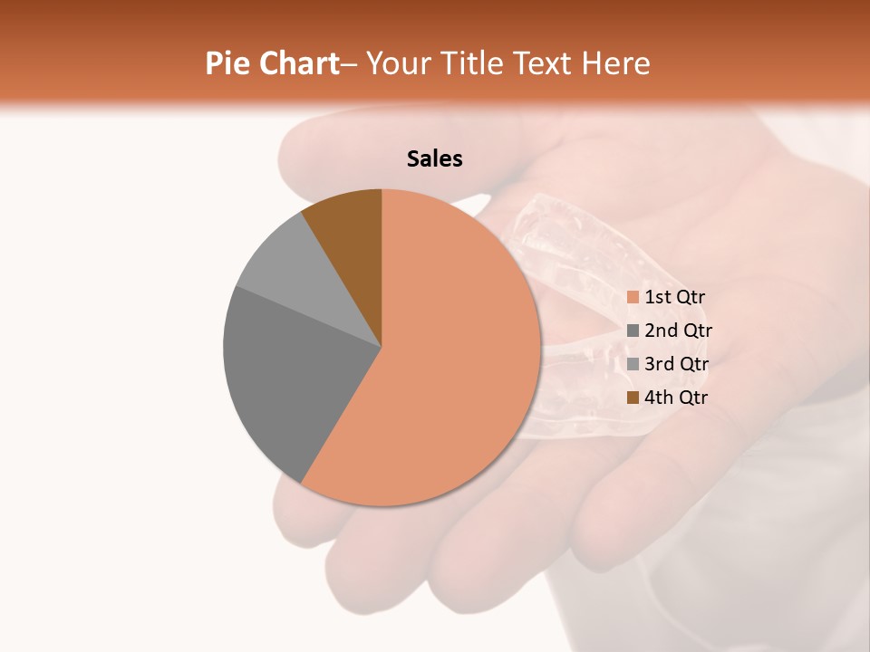 A Person Holding A Plastic Object In Their Hand PowerPoint Template