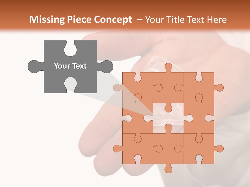 A Person Holding A Plastic Object In Their Hand PowerPoint Template