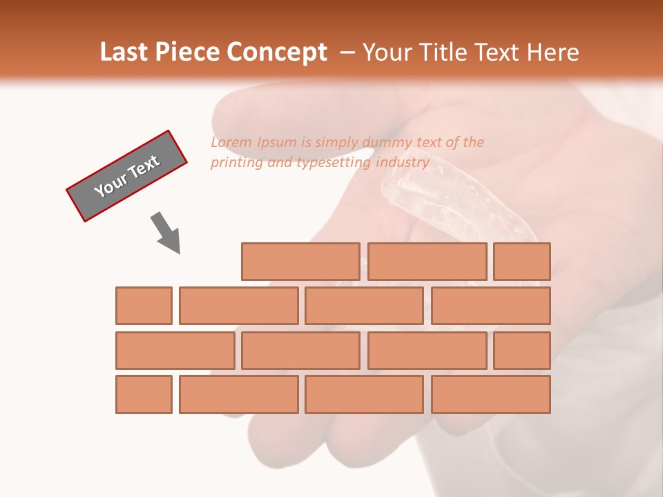 A Person Holding A Plastic Object In Their Hand PowerPoint Template