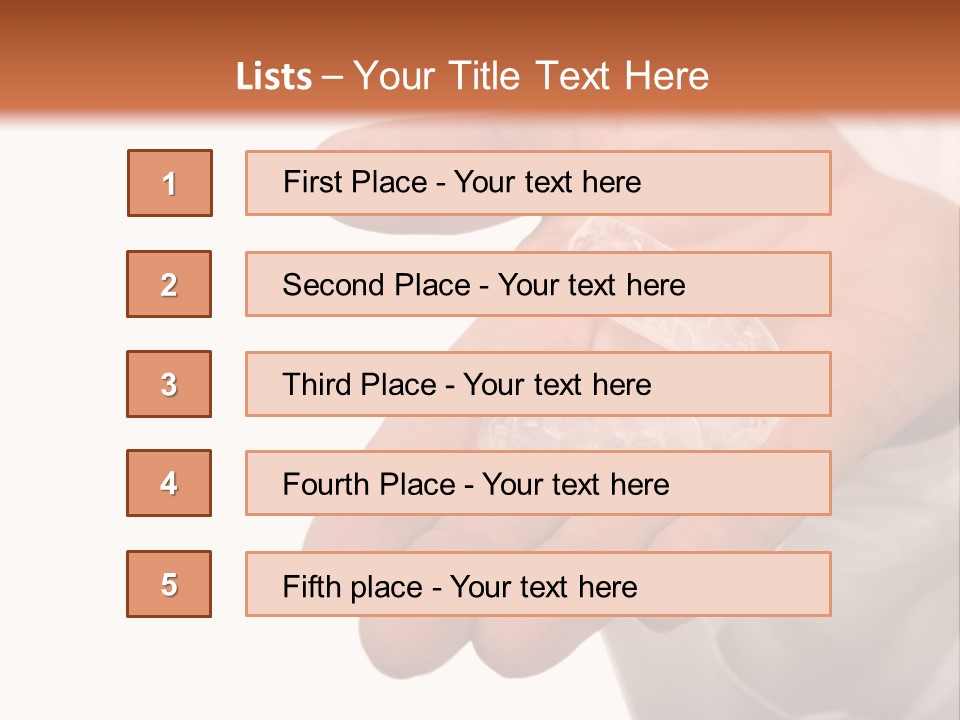 A Person Holding A Plastic Object In Their Hand PowerPoint Template