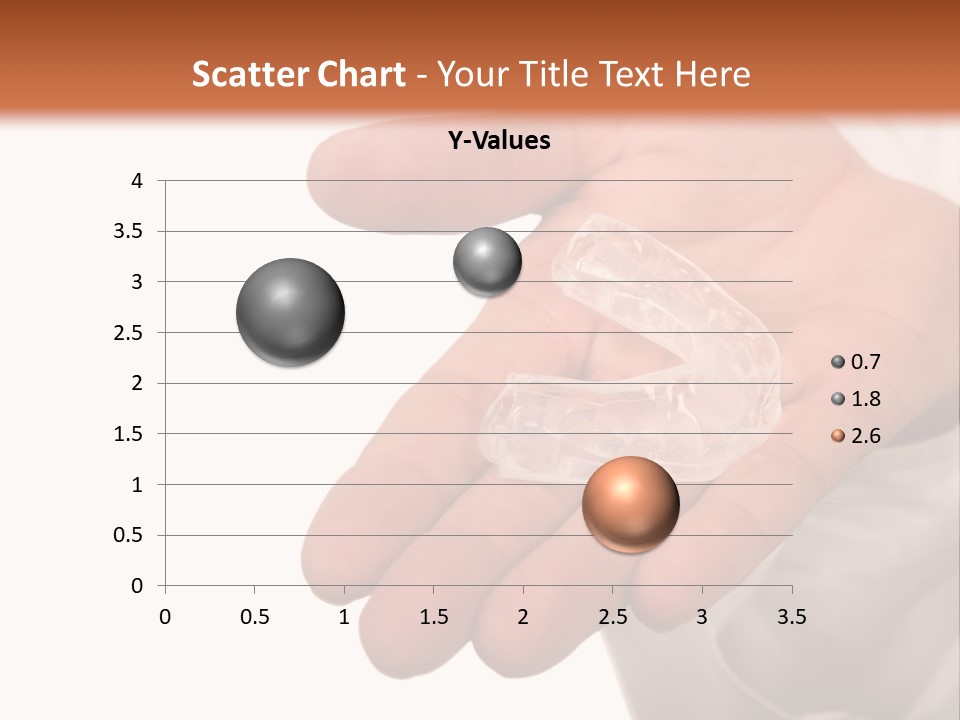 A Person Holding A Plastic Object In Their Hand PowerPoint Template