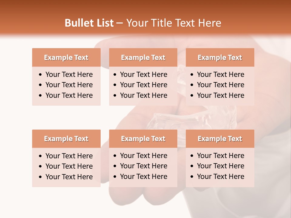 A Person Holding A Plastic Object In Their Hand PowerPoint Template