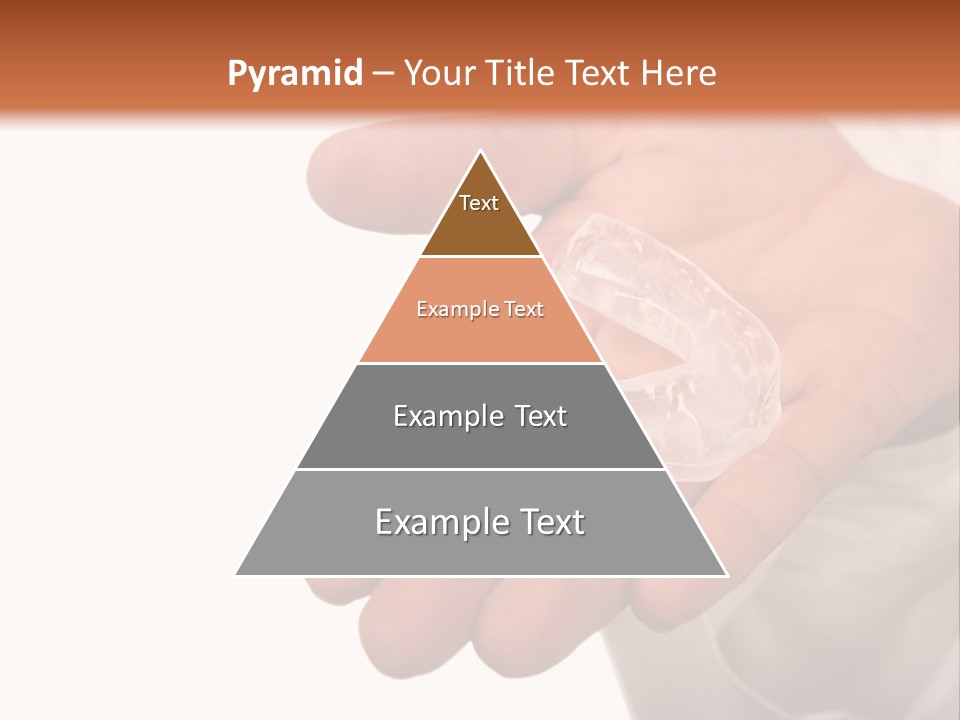 A Person Holding A Plastic Object In Their Hand PowerPoint Template