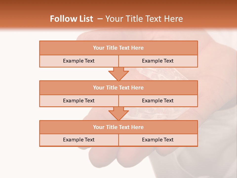 A Person Holding A Plastic Object In Their Hand PowerPoint Template
