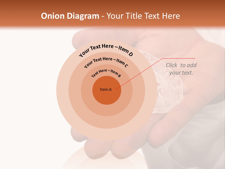 A Person Holding A Plastic Object In Their Hand PowerPoint Template