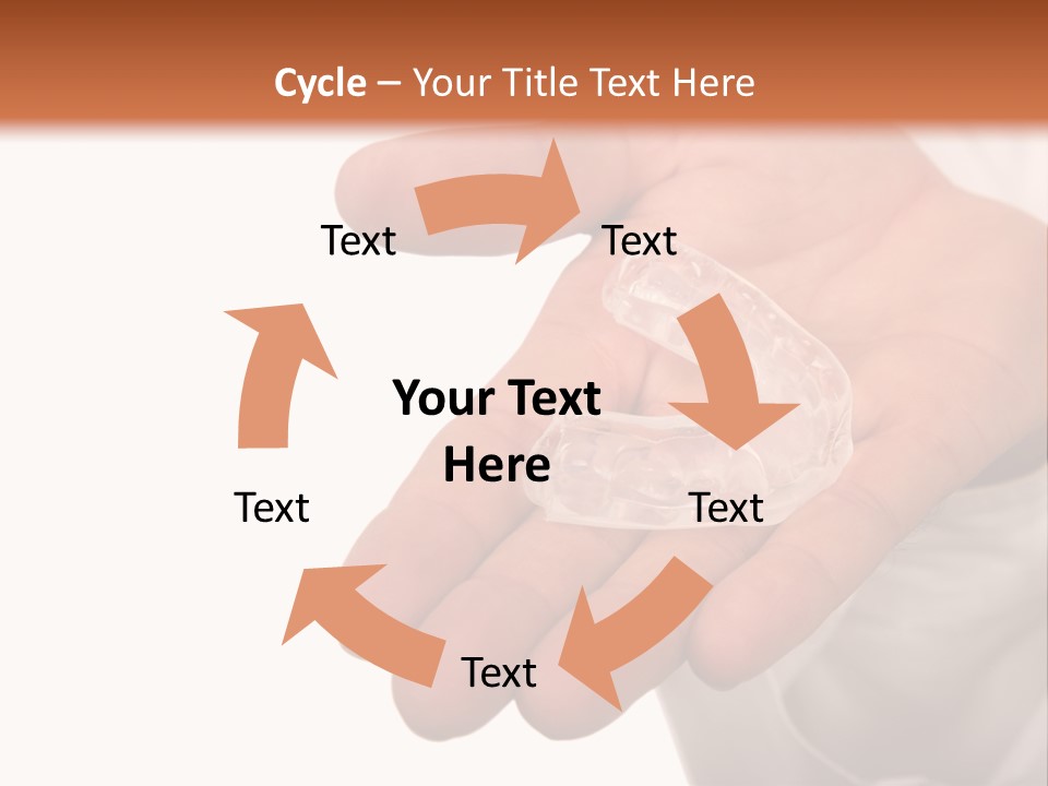 A Person Holding A Plastic Object In Their Hand PowerPoint Template