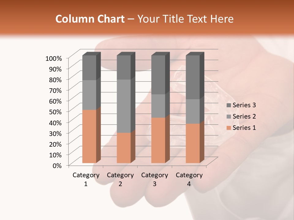 A Person Holding A Plastic Object In Their Hand PowerPoint Template
