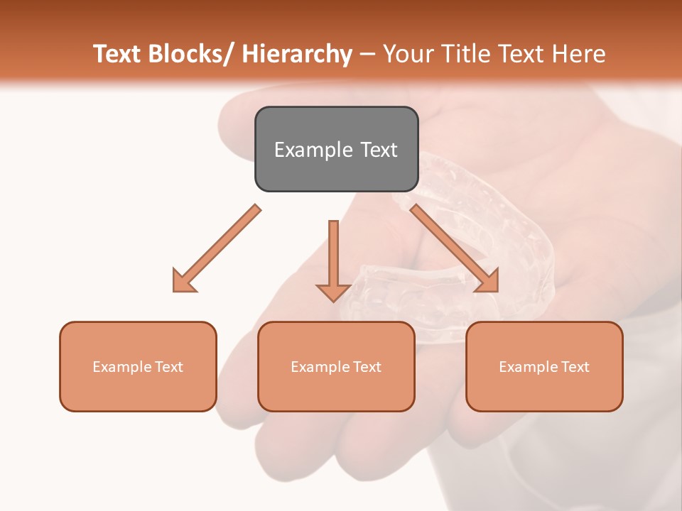 A Person Holding A Plastic Object In Their Hand PowerPoint Template