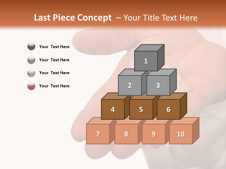 A Person Holding A Plastic Object In Their Hand PowerPoint Template