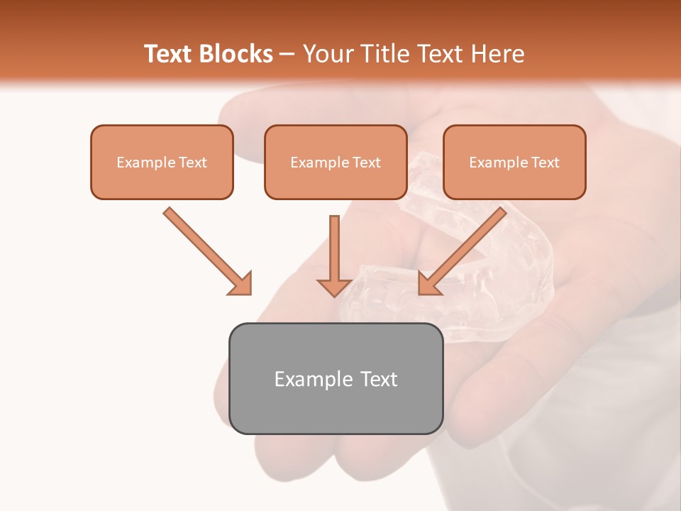 A Person Holding A Plastic Object In Their Hand PowerPoint Template
