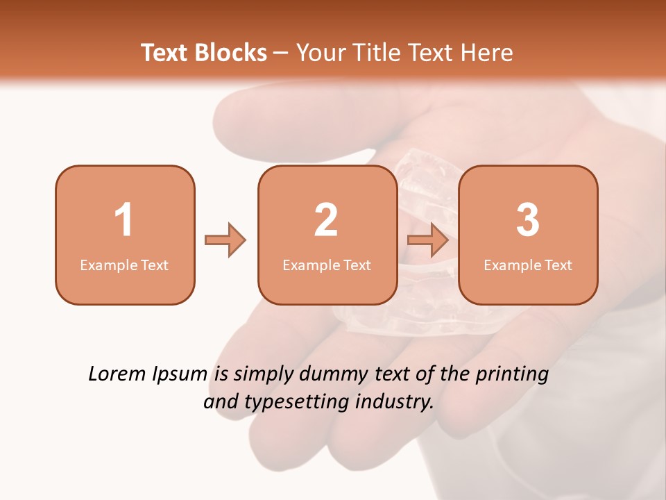 A Person Holding A Plastic Object In Their Hand PowerPoint Template