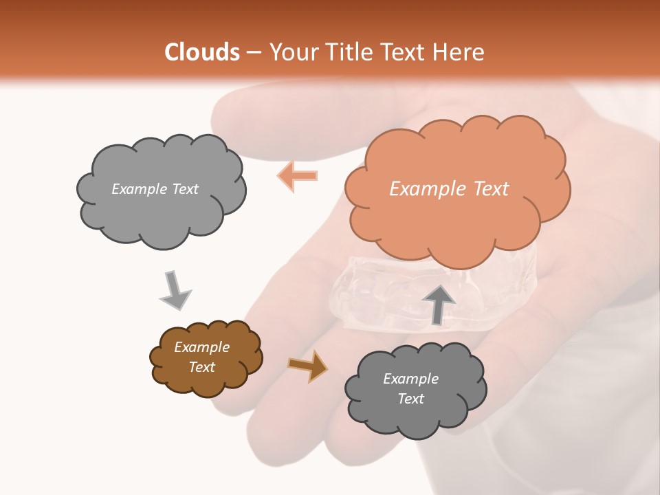 A Person Holding A Plastic Object In Their Hand PowerPoint Template