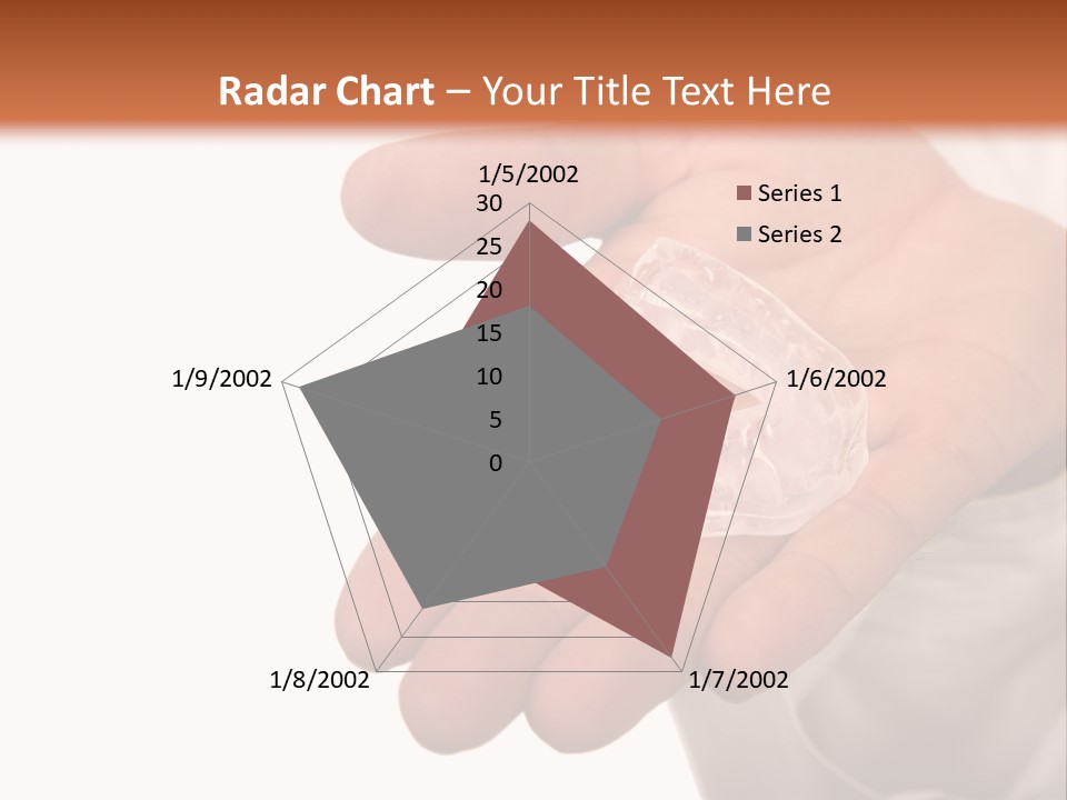A Person Holding A Plastic Object In Their Hand PowerPoint Template