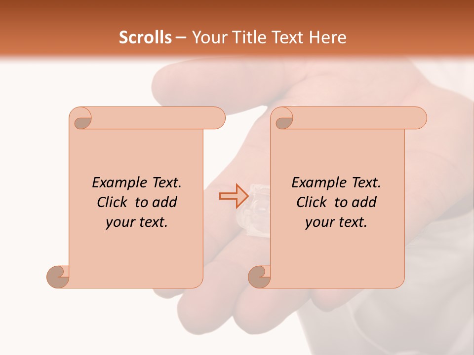 A Person Holding A Plastic Object In Their Hand PowerPoint Template