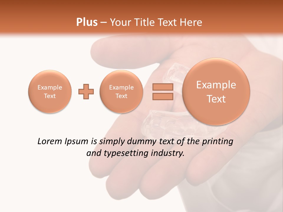 A Person Holding A Plastic Object In Their Hand PowerPoint Template