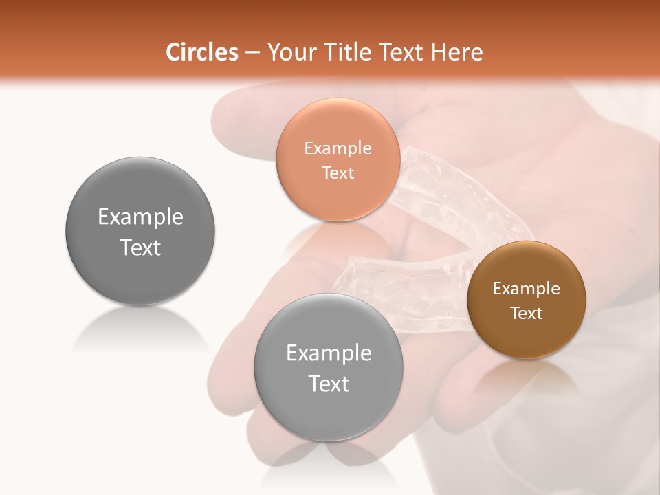 A Person Holding A Plastic Object In Their Hand PowerPoint Template