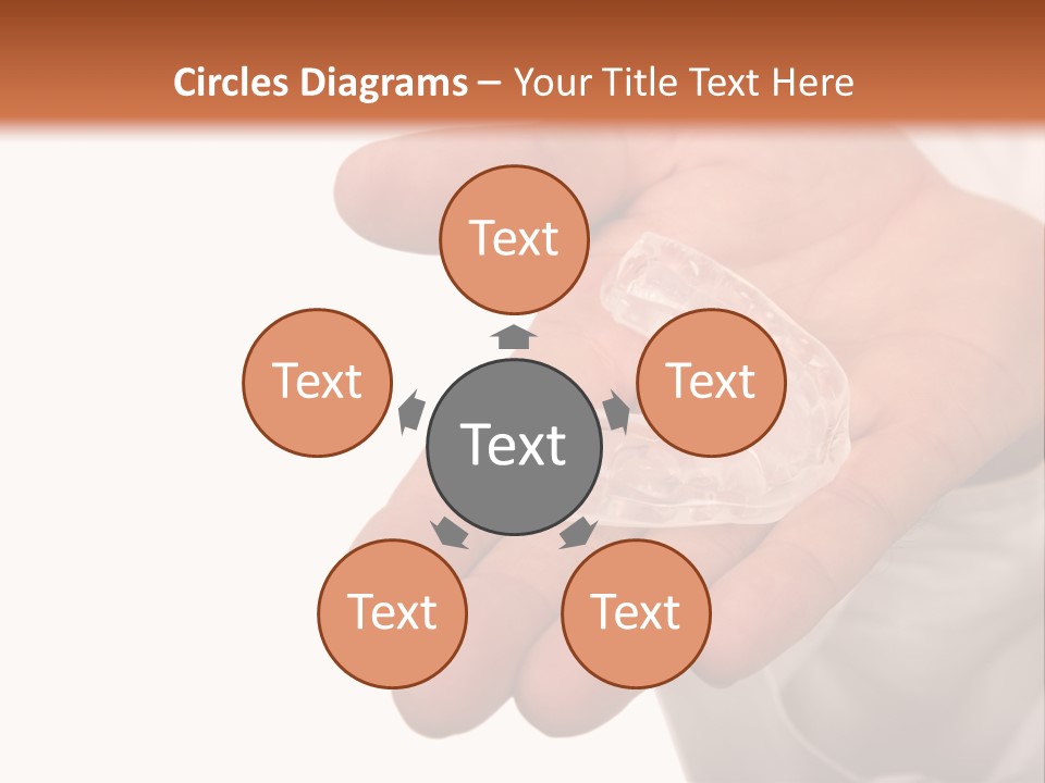 A Person Holding A Plastic Object In Their Hand PowerPoint Template