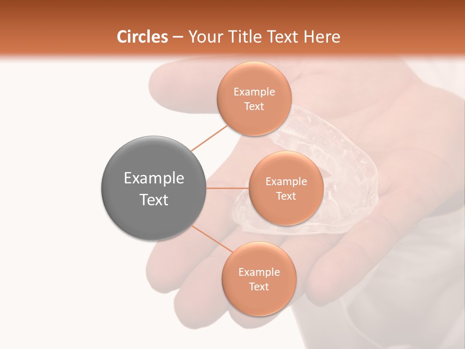 A Person Holding A Plastic Object In Their Hand PowerPoint Template