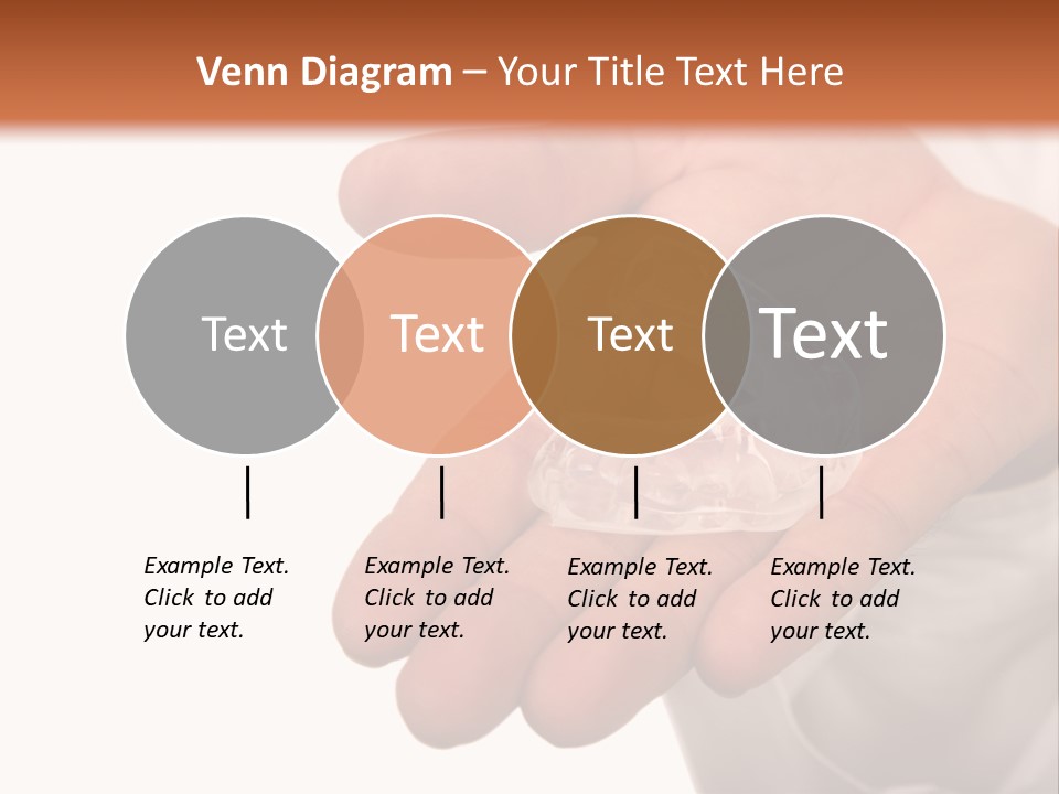 A Person Holding A Plastic Object In Their Hand PowerPoint Template