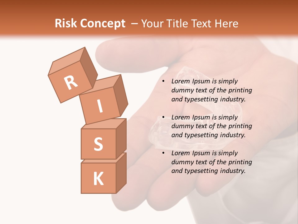 A Person Holding A Plastic Object In Their Hand PowerPoint Template