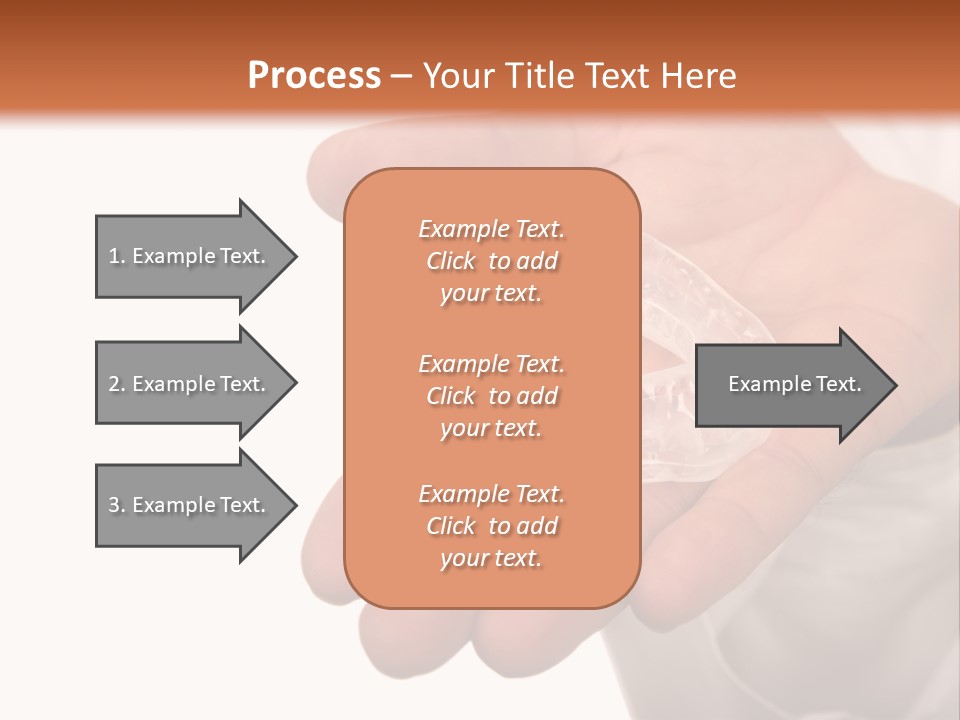 A Person Holding A Plastic Object In Their Hand PowerPoint Template