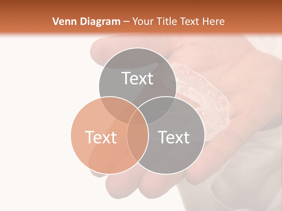 A Person Holding A Plastic Object In Their Hand PowerPoint Template