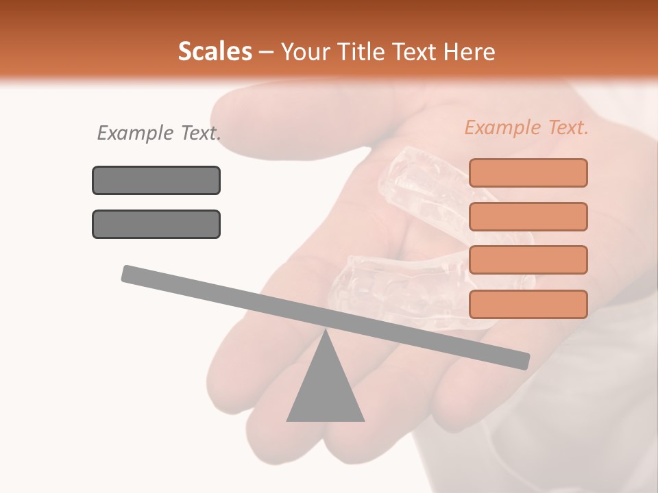 A Person Holding A Plastic Object In Their Hand PowerPoint Template