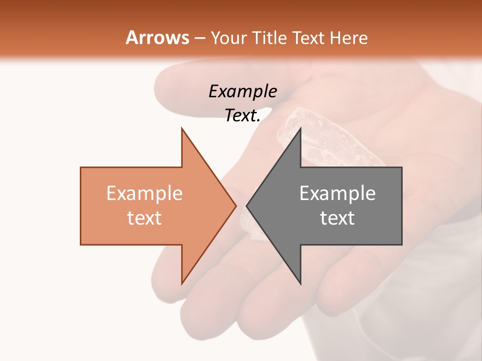 A Person Holding A Plastic Object In Their Hand PowerPoint Template