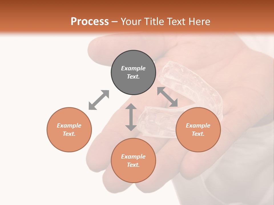 A Person Holding A Plastic Object In Their Hand PowerPoint Template