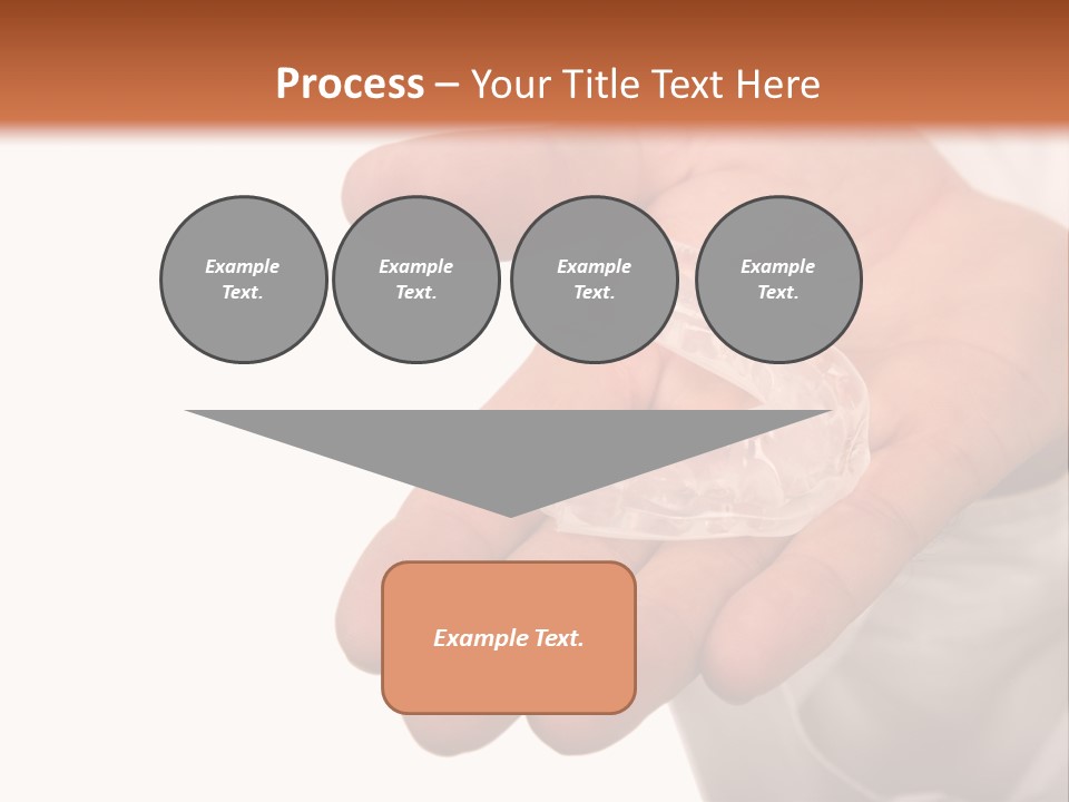 A Person Holding A Plastic Object In Their Hand PowerPoint Template