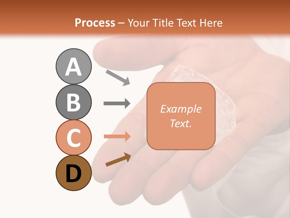 A Person Holding A Plastic Object In Their Hand PowerPoint Template