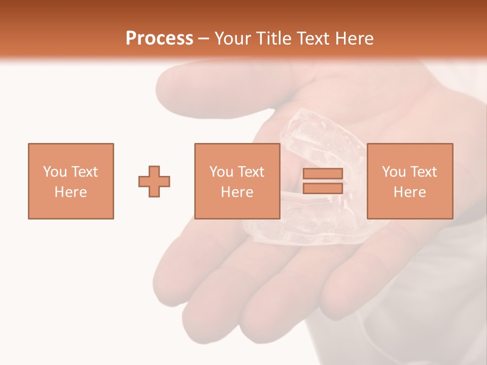 A Person Holding A Plastic Object In Their Hand PowerPoint Template