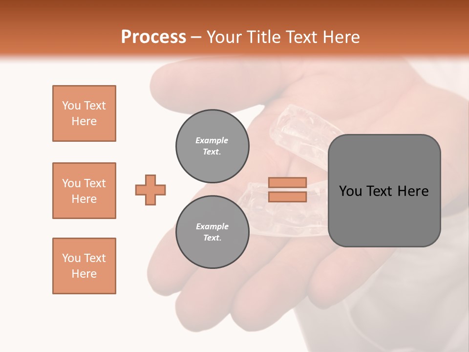 A Person Holding A Plastic Object In Their Hand PowerPoint Template