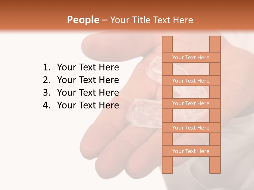 A Person Holding A Plastic Object In Their Hand PowerPoint Template