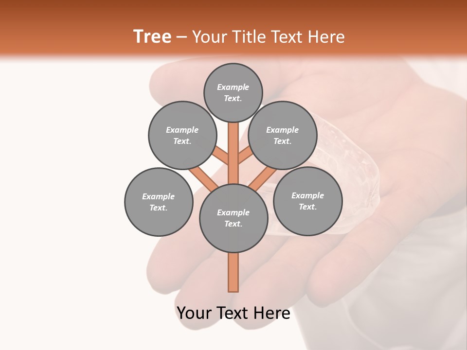 A Person Holding A Plastic Object In Their Hand PowerPoint Template