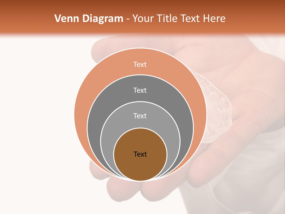 A Person Holding A Plastic Object In Their Hand PowerPoint Template