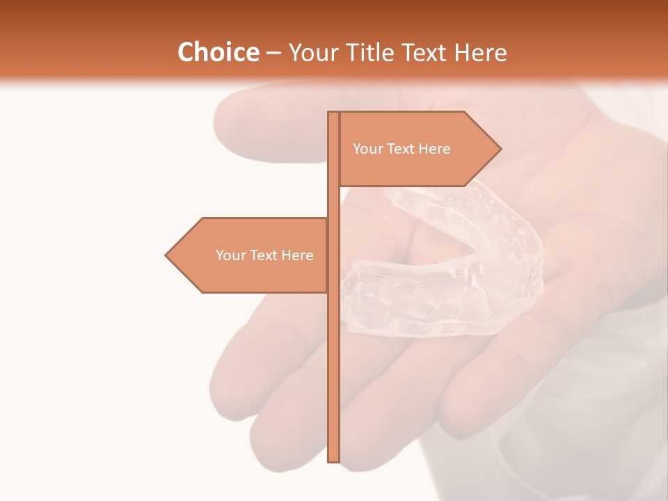 A Person Holding A Plastic Object In Their Hand PowerPoint Template